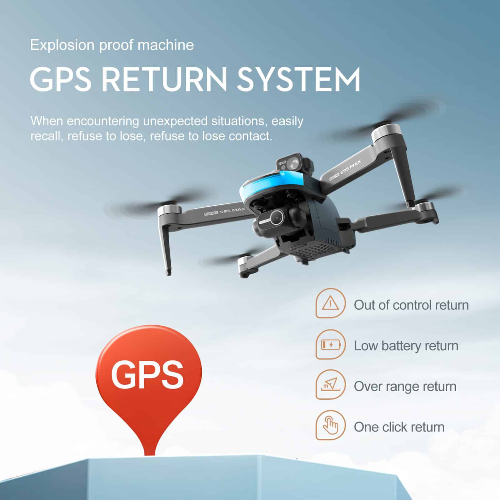 Professional GPS Drone 4K Hd Quadcopter S9S - immagine 7