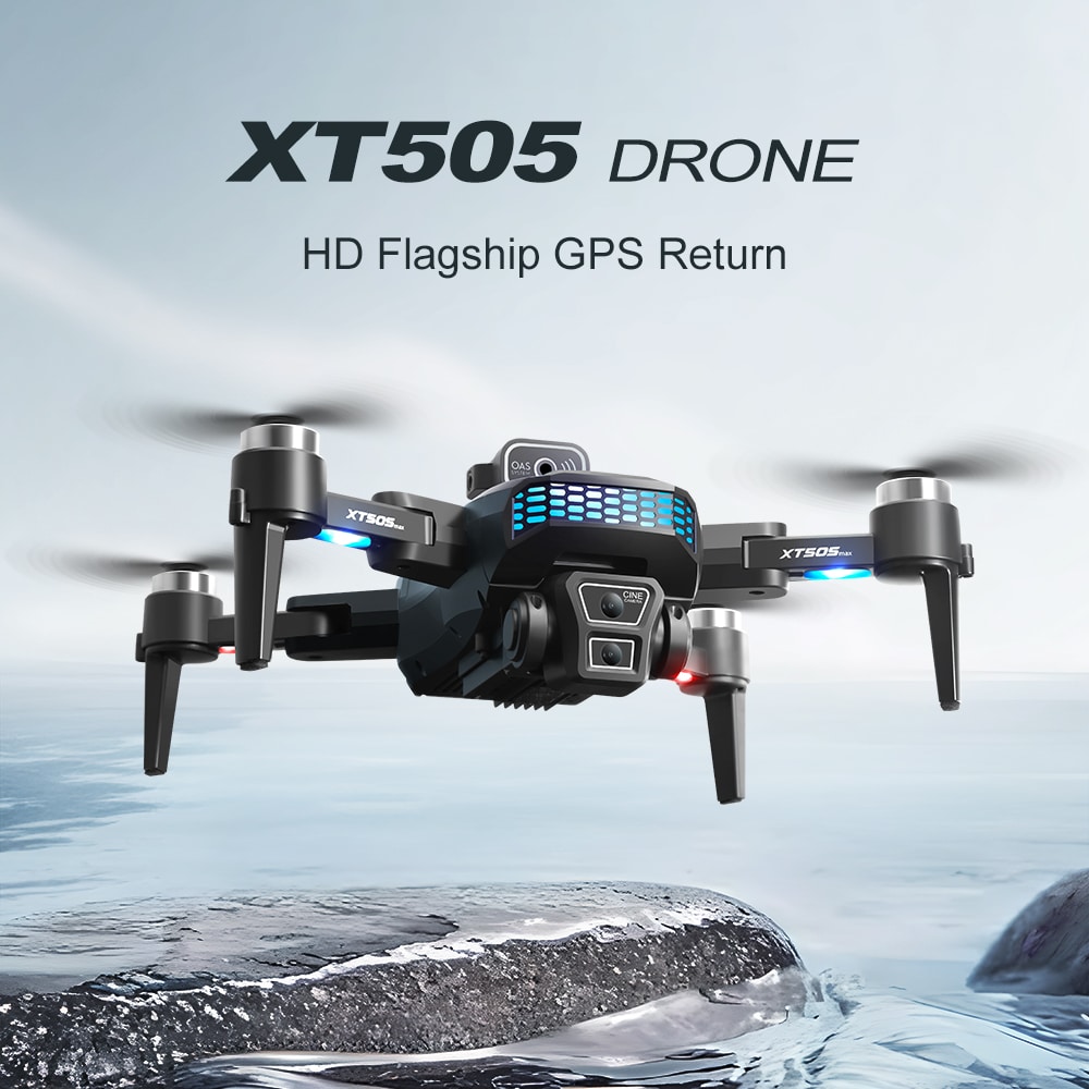 GPS Drone Cool Lights 4K HD Quadcopter XT505 - immagine 11