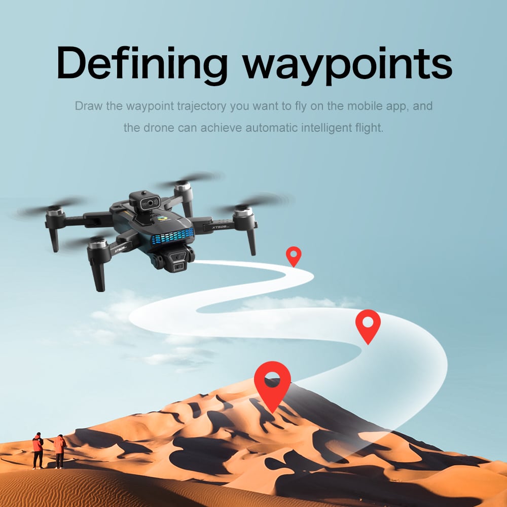 GPS Drone Cool Lights 4K HD Quadcopter XT505 - immagine 32