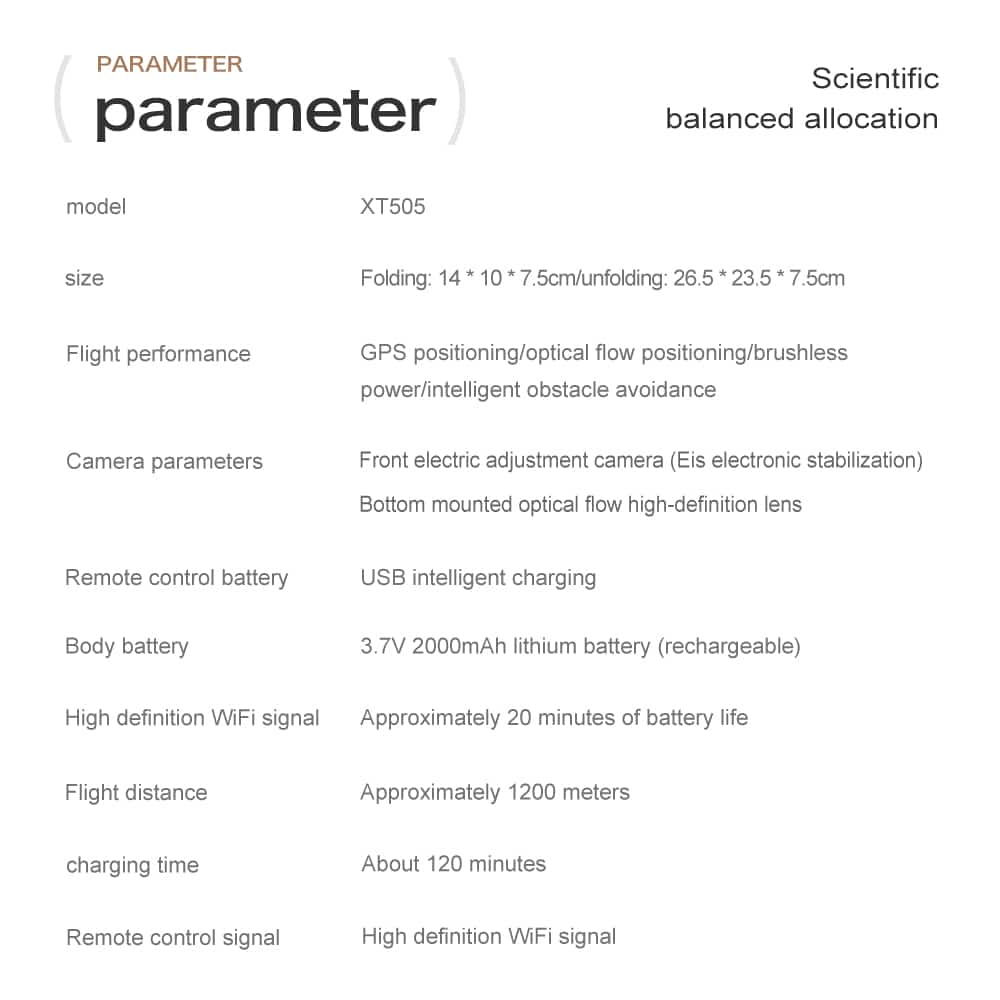 GPS Drone Cool Lights 4K HD Quadcopter XT505 - immagine 35