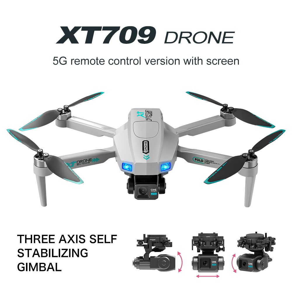 Professional GPS Drone 3-Axis Gimbal UAV XT709 - immagine 9