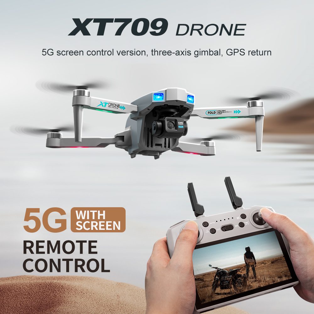 Professional GPS Drone 3-Axis Gimbal UAV XT709 - immagine 36