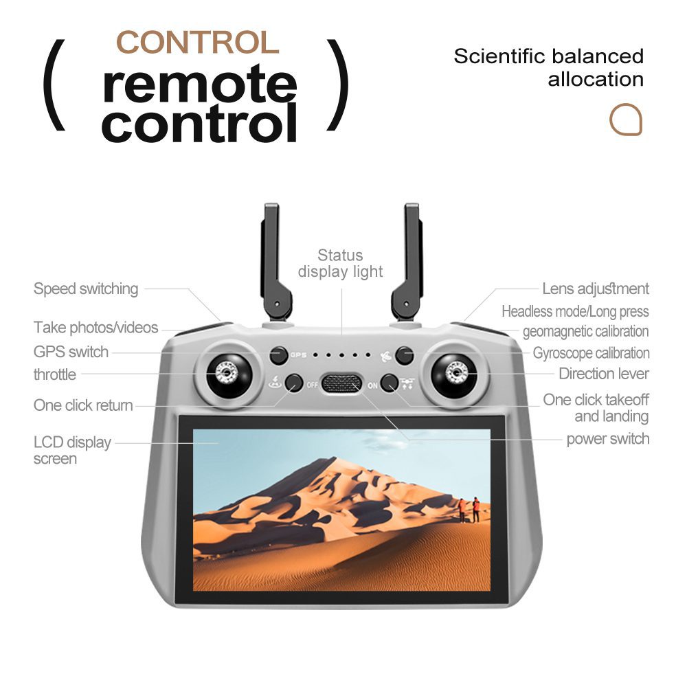 Professional GPS Drone 3-Axis Gimbal UAV XT709 - immagine 10