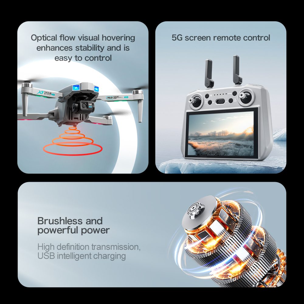 Professional GPS Drone 3-Axis Gimbal UAV XT709 - immagine 33