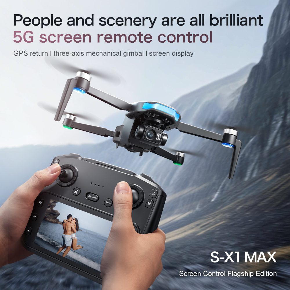 Professional GPS Drone 3-Axis Gimbal 4K HD UAV S-X1 - immagine 16