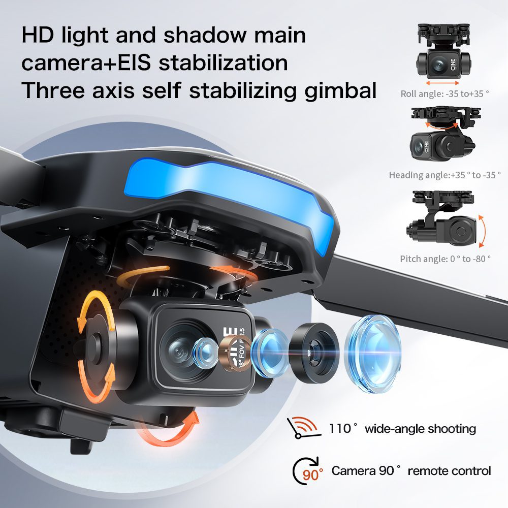 Professional GPS Drone 3-Axis Gimbal 4K HD UAV S-X1 - immagine 29