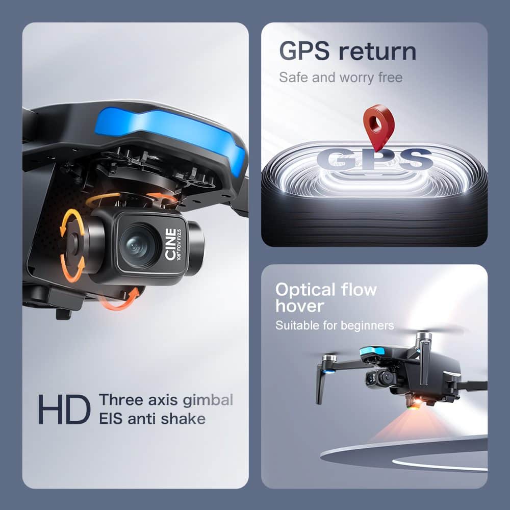 Professional GPS Drone 3-Axis Gimbal 4K HD UAV S-X1 - immagine 36