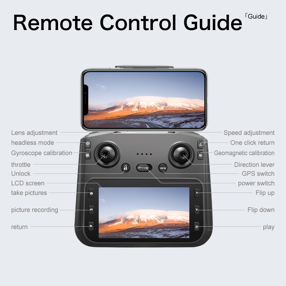 Professional GPS Drone 3-Axis Gimbal 4K HD UAV S-X1 - immagine 17