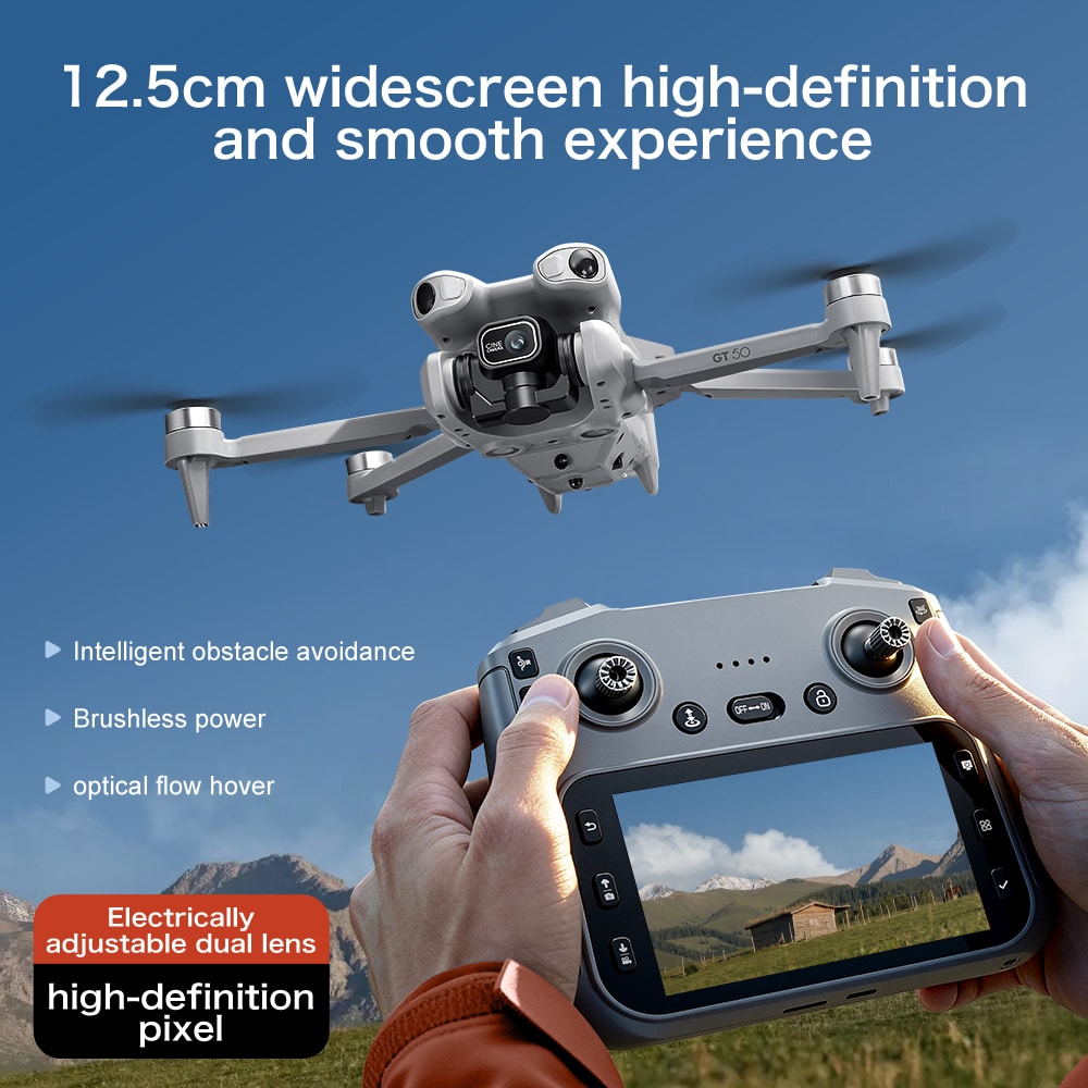 New RC Drone 4.3 Inch Screen Aircraft Toy GT50 - immagine 2