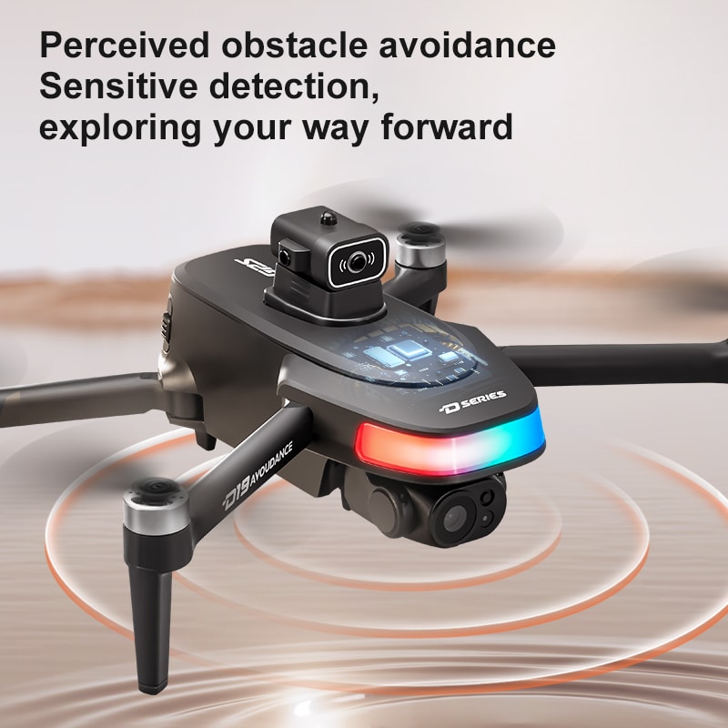 GPS Drone Cool Lights 4K HD Camera Quadcopter D19 - immagine 6